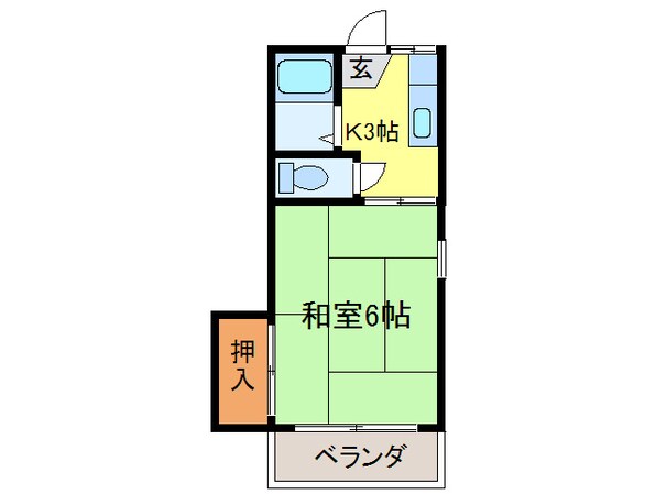 タートルハイツの物件間取画像